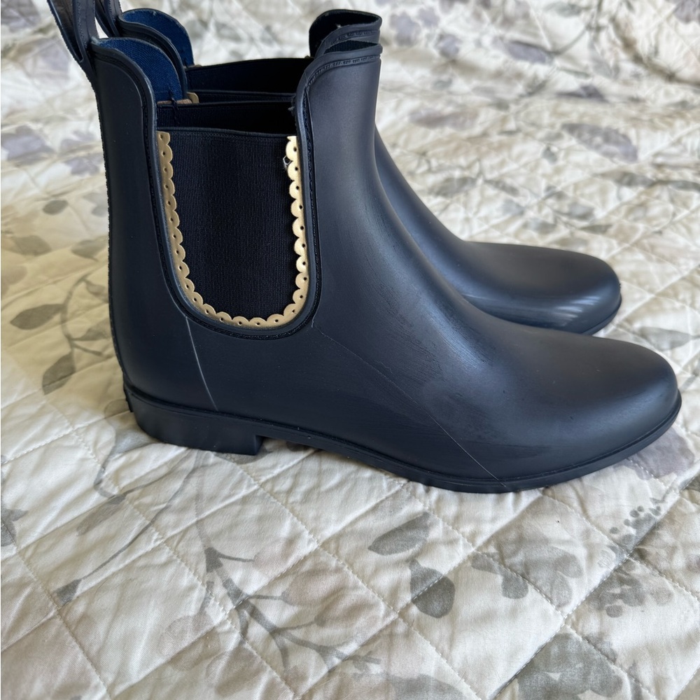 Navy and Gold Jack Roger Rain Boots